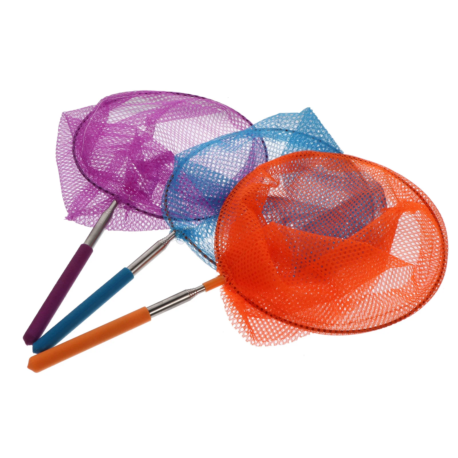 3 Pcs Butterfly Net for Kids Bag Fishnets Butterflies Retractable Telescopic Fishing Child