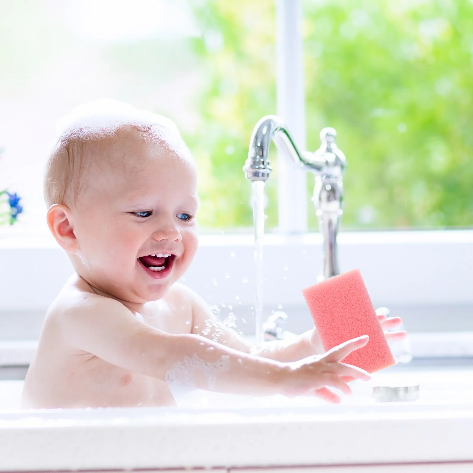 

5pcs Tactile Training Sponge Brush Baby Hair Scalp Cradle Cap Brushes Toddler Bath Soft Massage Newborn Skin Cleaning Tools