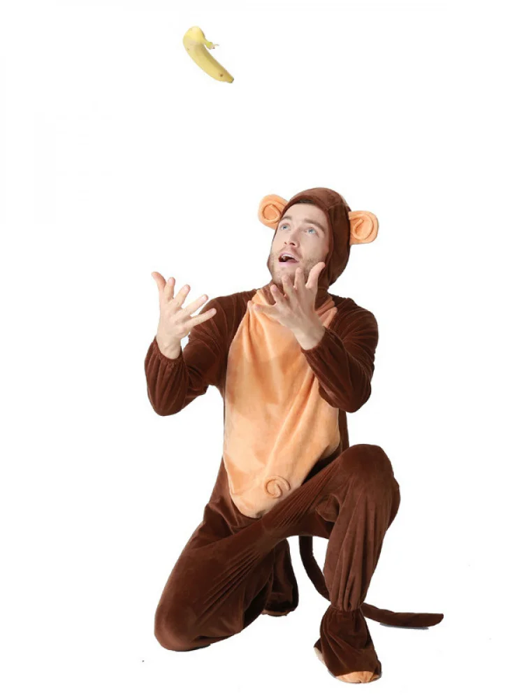 Volwassen M Aap Kostuum Halloween Dierenpak Prestatie Outfit Cosplay Traditionele Etnische Stadiumkleding Lente 2023