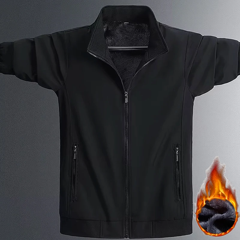 

Men's Winter Jacket Thermal Warm Men's Winter Coats Thicken Lining Casual Autumn Winter Windbreak Business Office Dress Coats