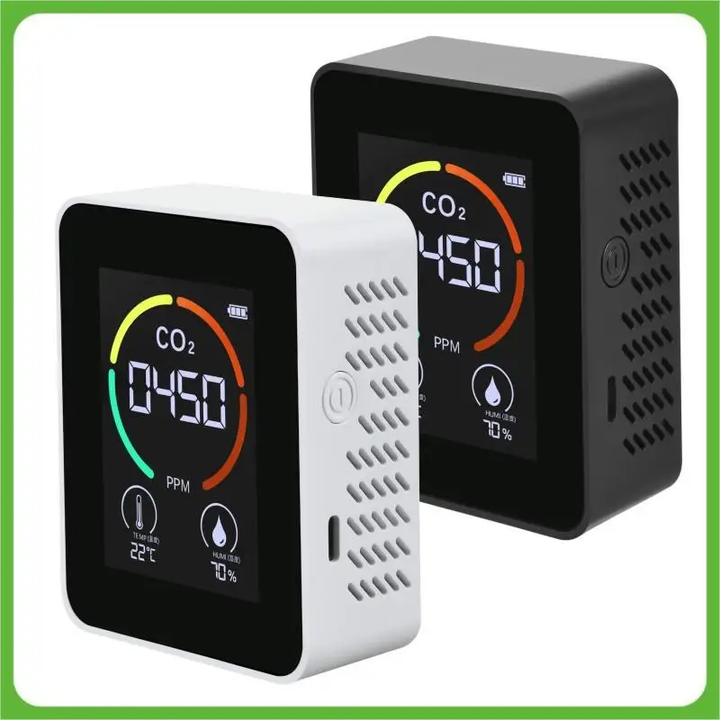 

T01 Home portable USB charging temperature and humidity carbon dioxide concentration detector CO2 detector