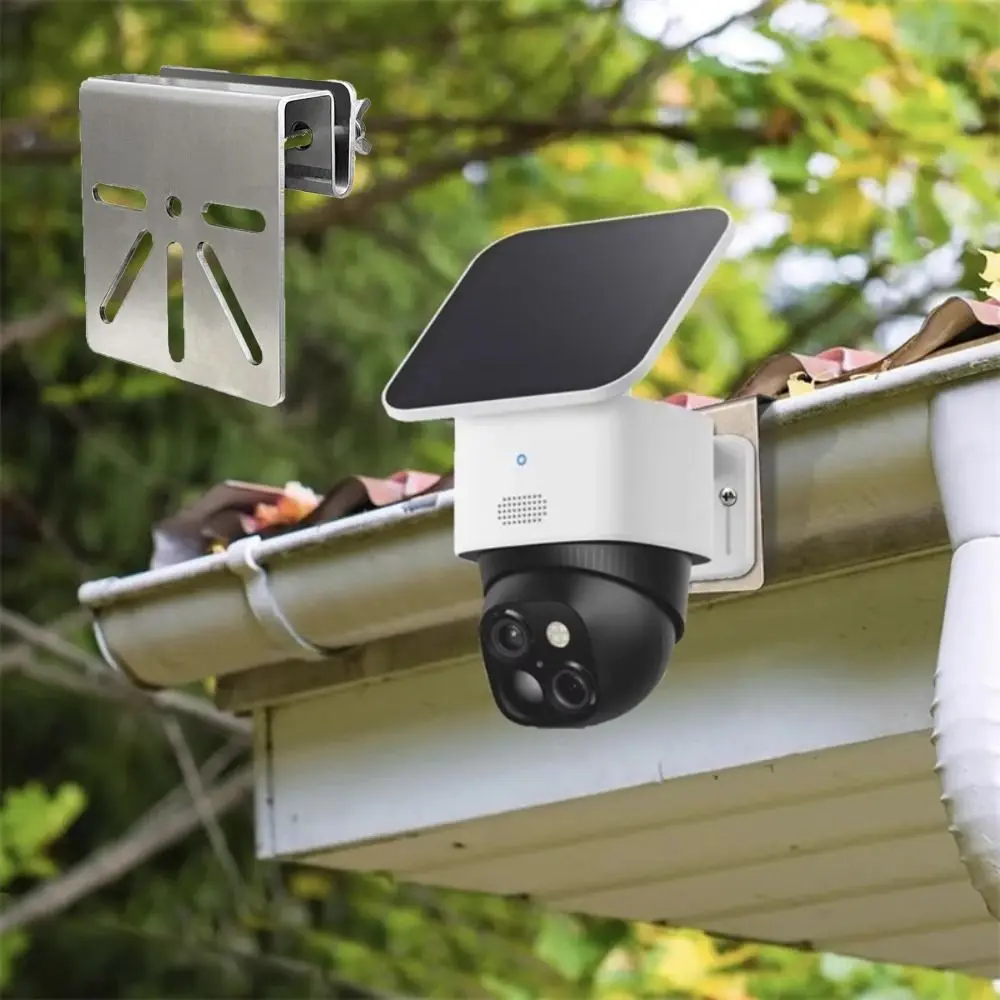 Stainless Steel Security Camera Brackets Without Drilling Required Rustproof Screws Solar Camera Bracket Weatherproof Metal
