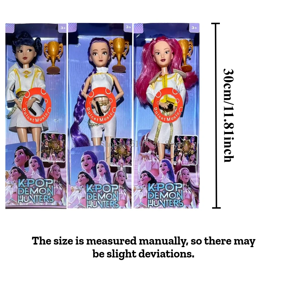 Kpop Demon Hunter Thema Handpop Collectible Vinyl Toy Cadeau met muziek / Geen muziekfan Vieringen Verjaardagen Kerstcadeau