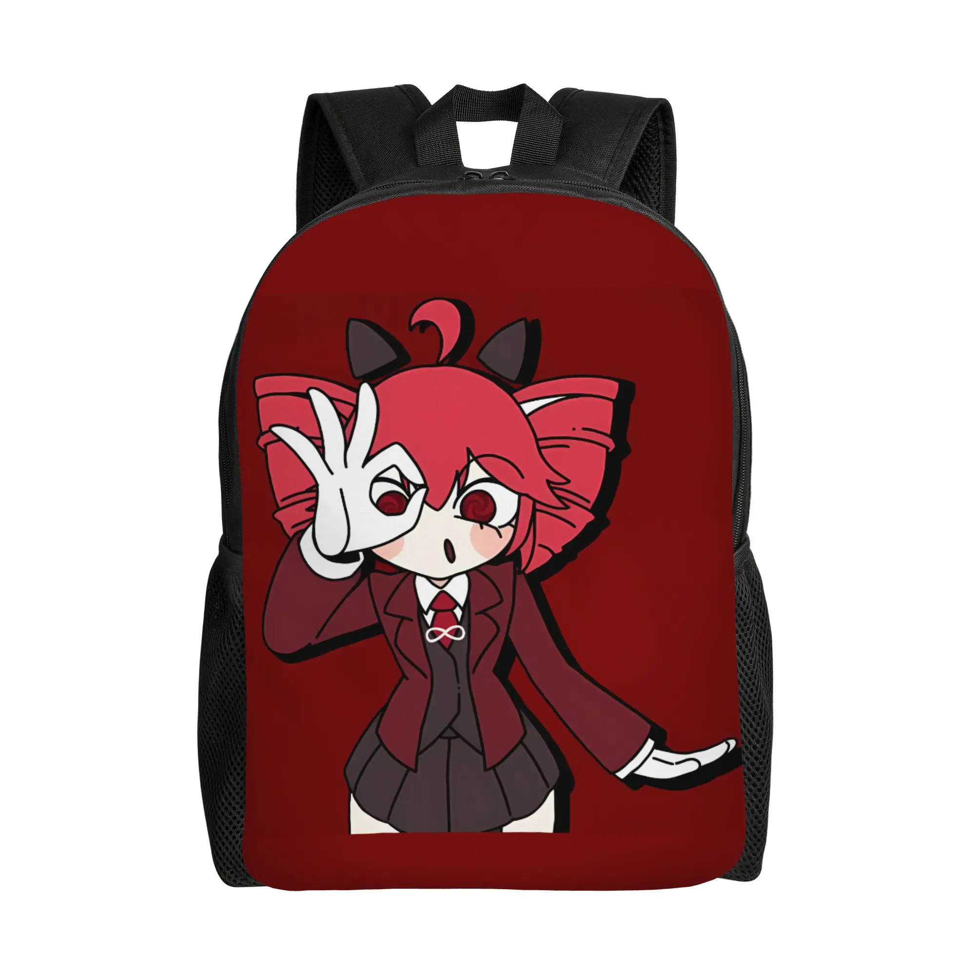 Kasane Teto Dark Suit Anime Backpack  Kawaii Backpacks Female Workout Print School Bags Colorful Rucksack