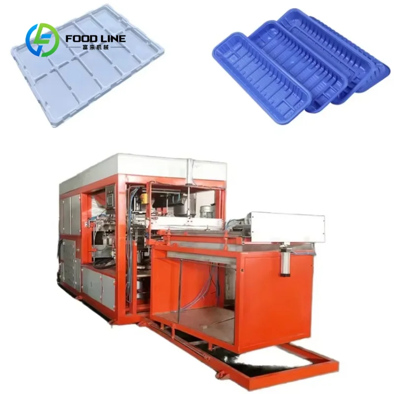 Customized Automatic One Time Plate Making Machine Plastic Tray Making Machine Durable Plastic Vacuum Forming Machine