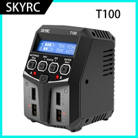 Future Flight SKYRC T100 AC Lipo Battery Balance Charger Dual 5A 2X50W for 2-4S NiMH / NiCd / LiPo / LiFe / Lilon / LiHV Charger