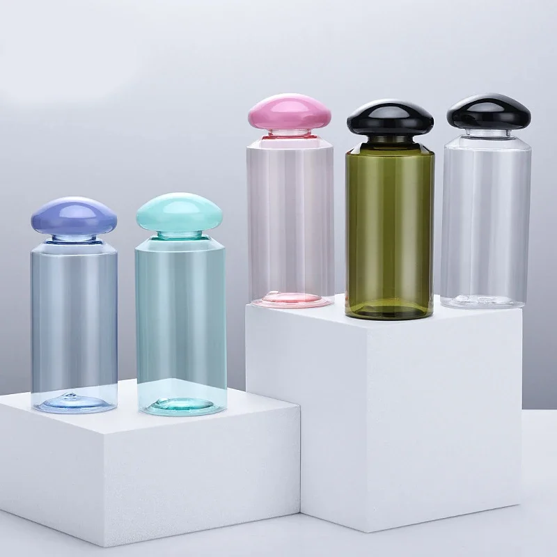 10/20/50pcs 75ML Empty Plastic bottle With Mushroom Lid 100ML 150ML Lotion Refillable 200ML PET Container Makeup JS3101