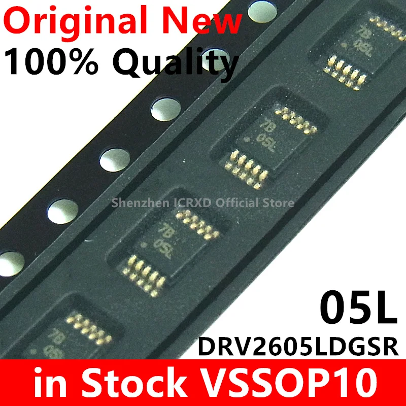 1-5Pcs New Original DRV2605LDGSR VSSOP-10 DRV DRV2605 DRV2605L DRV2605LD DRV2605LDG DRV2605LDGS Work