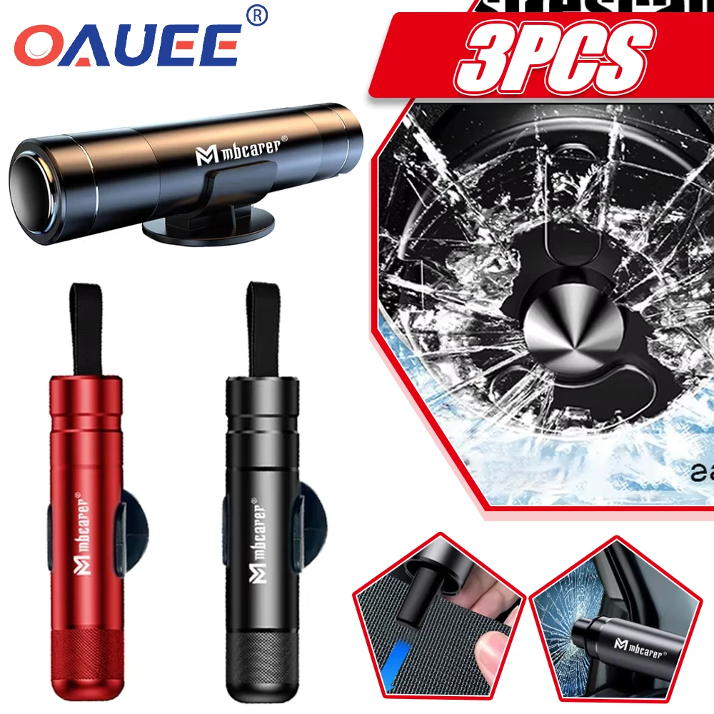 

Oauee Alloy Car Safety Hammer Seat Belt Cutter With Car Phone Number Card Car Window Breaker Escape Emergency Hammer Rescue Tool