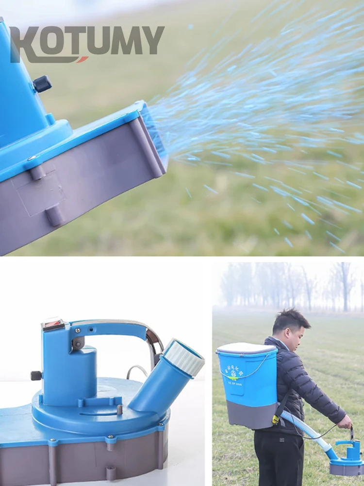 2025Multifunctional Electric Fertilizer Spreader Agricultural Spreaders Fish Pond Feeders Lobster Feeding Power Tools