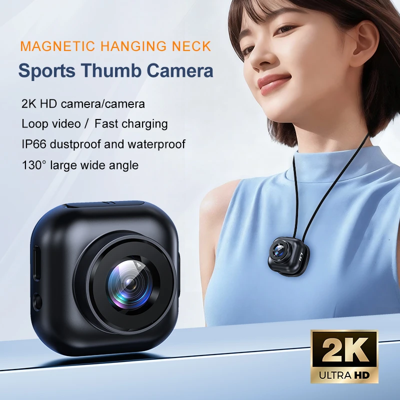 2K High-definition Thumb Motion Recorder Camera Gadget For Video Recording In Pockets For Cycling, Diving, Pets 2026 NEW