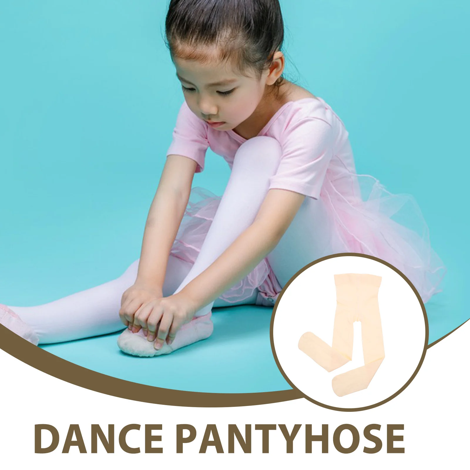 

1Pair Convertible Ballet Tights Girls Dance Tight Pants for Daily Wear Training Performance Breathable Ballet Dancer Tights