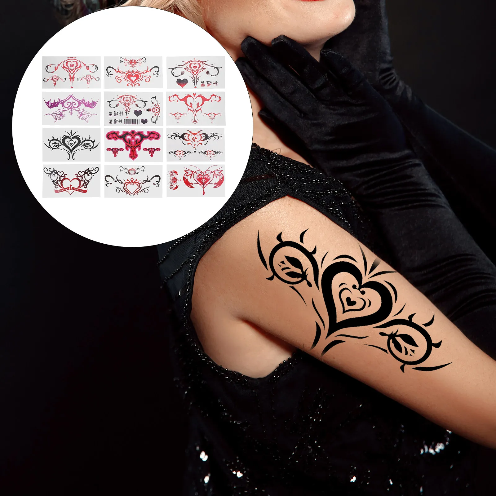 20-folhas-de-adesivos-de-tatuagem-temporaria-3d-a-prova-d'Agua-para-abdomen-e-cintura-removiveis