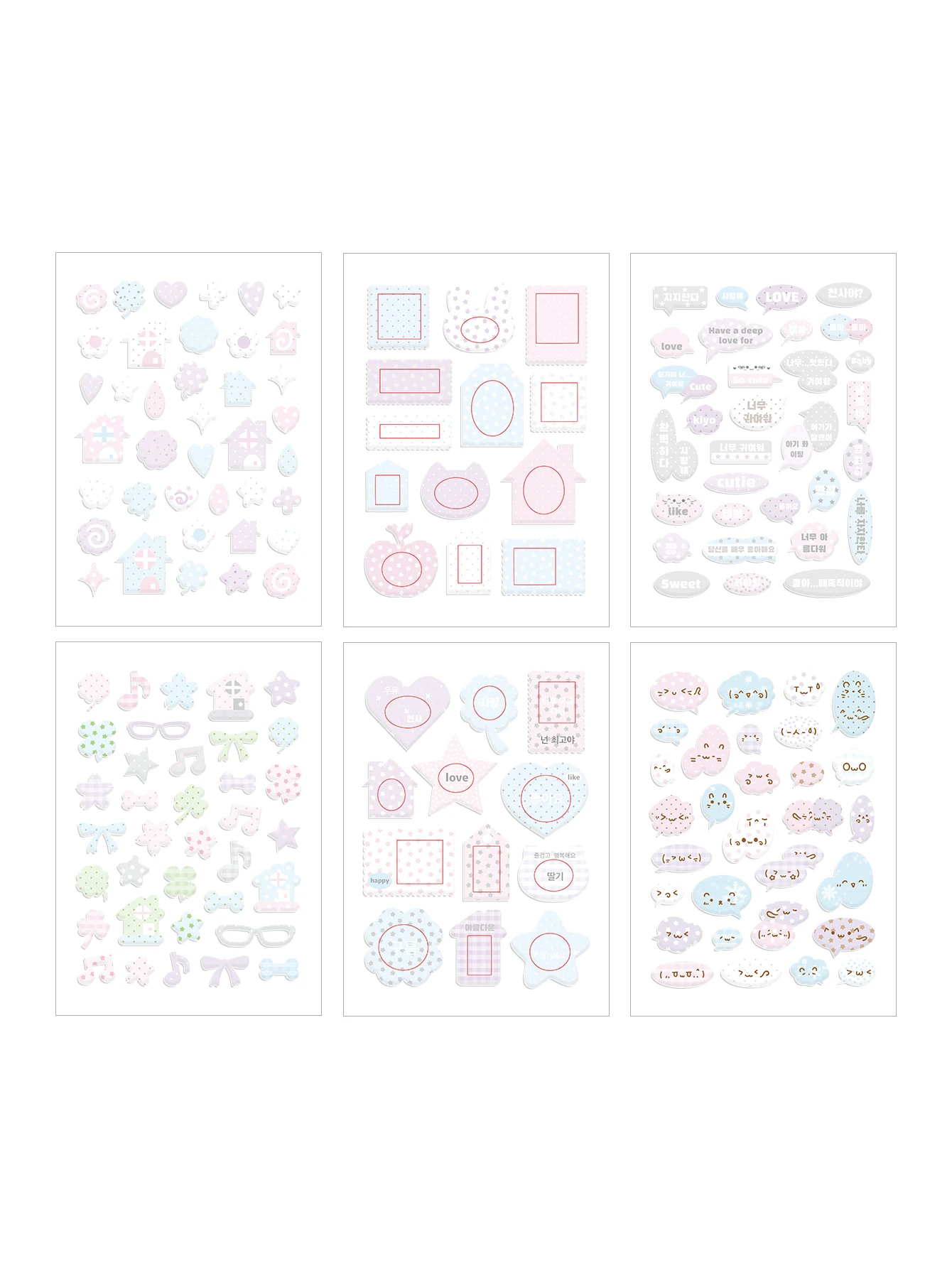 WAKAWAKA Fluffy Felt Stickers Cute Winter Plush 3D Scrapbook Stickers Plush Photo Frame Deco Diy Arts Crafts Album