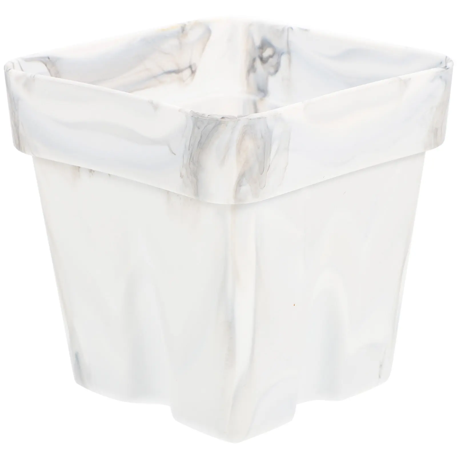 Silicone Marble Flowerpot Lightweight Planter Pot Planting Container for Home Garden Outdoor Succulent Nursery Pot