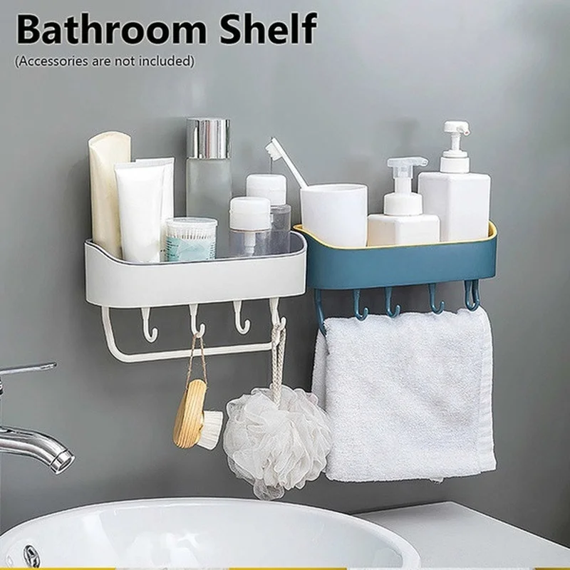 1PCS Plastic Bathroom Shelf Shower Gel Shampoo Holder Storage Rack Organizer Home Decoration Kitchen Accessories
