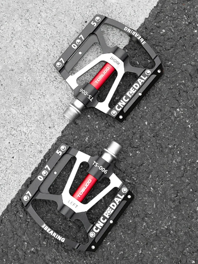 AliExpress TOSUOD Bike Pedals Aluminum Alloy 3-Bearing Bicycle Pedal Anti-slip Waterproof Chromium-Molybdenum Steel Axle Core Pedals