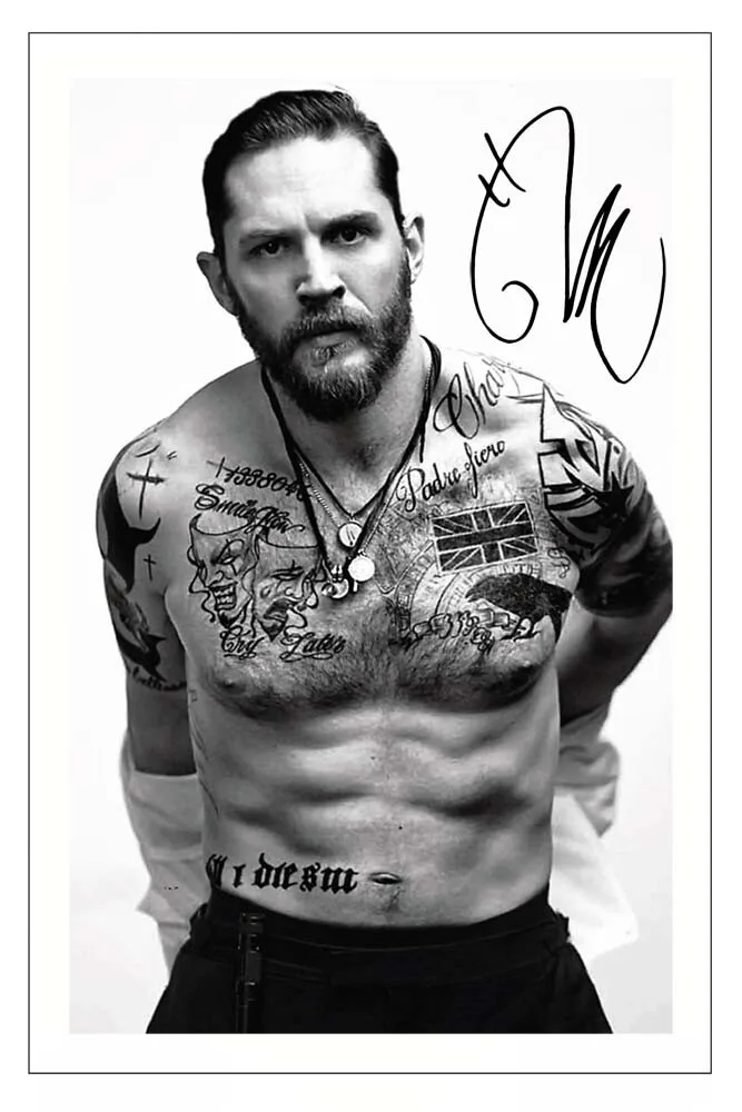 TOM HARDY SIGNED AUTOGRAPHED PHOTO PRINT Poster Wall Art Rome Decoration