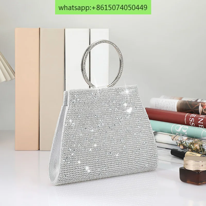 Glitter rhinestone dinner bag fashion ladies evening dress bag glitter clutch party evening bag