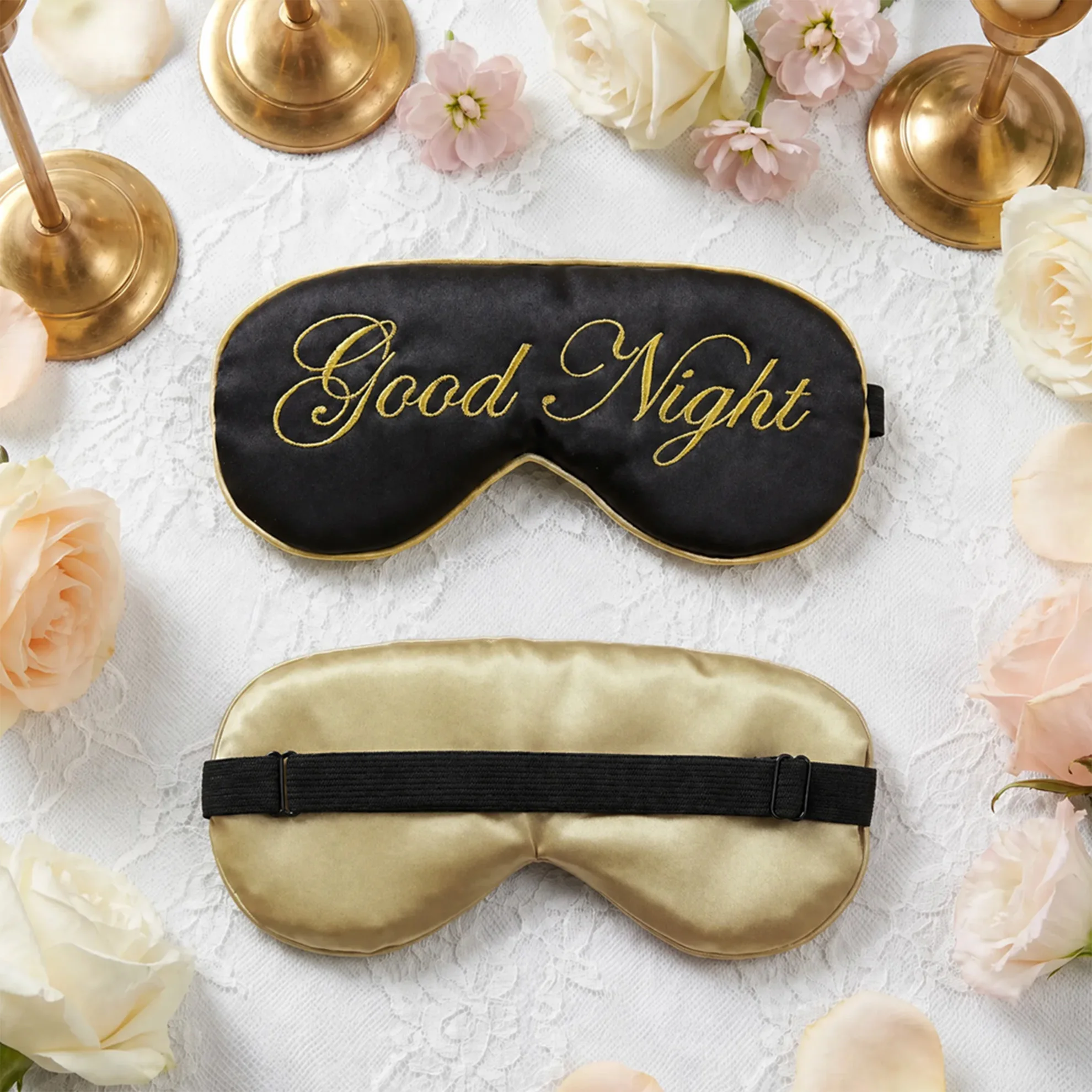Sleep Mask Silky Eye Cover with Adjustable Straps for Sleeping Puffy Eyes Hood Shading  Relief Gifts Travel Good Night Napping