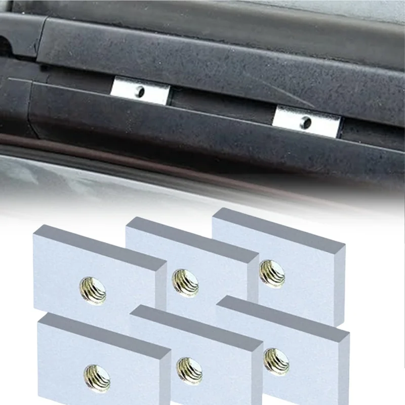 

6pcs Steel Piping Block Piping Rail Swith Solt Nut With M8 Thread For VW T5 T6 T6.1 California