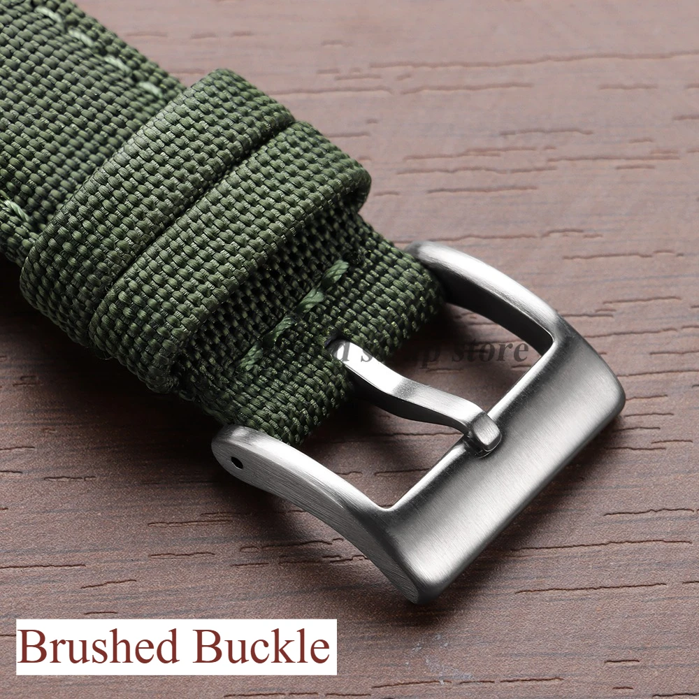 20mm 22mm Quick Release Genuine Sailcloth Watch Band Premium Two Sided Sailcloth Strap Sport Nylon Bracelet Waterproof Wristbelt