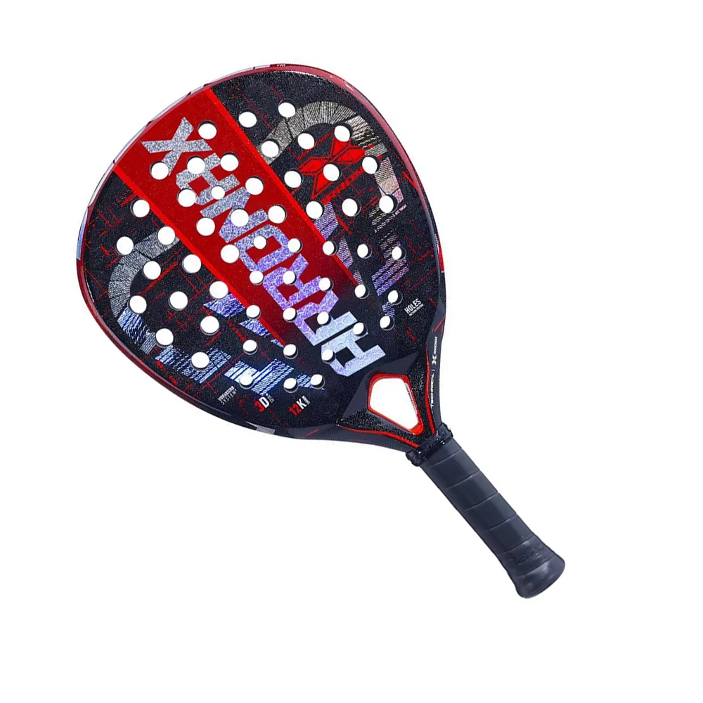 Professional Padel Tennis Racket, Soft Face, Carbon Fiber, Lightweight, Fashionable EVA Sports Equipment, High Quality