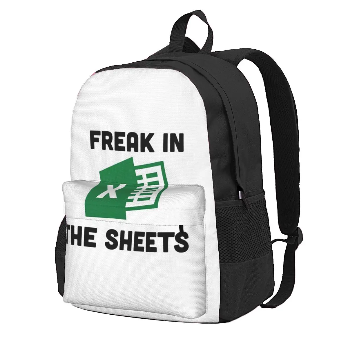 

Freak In The Sheets Funny Spreadsheet Excel Student Backpack School Bag for Boys Girls Fashion Bookbag Shoulder Bags