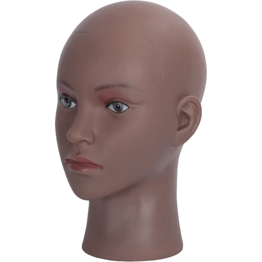 رأس عارضة أزياء أصلع لصنع الشعر المستعار، تدريب على تصفيف المكياج، قبعة عرض مستحضرات التجميل الاحترافية، خوذة نظارات، رأس عرض Mo #5