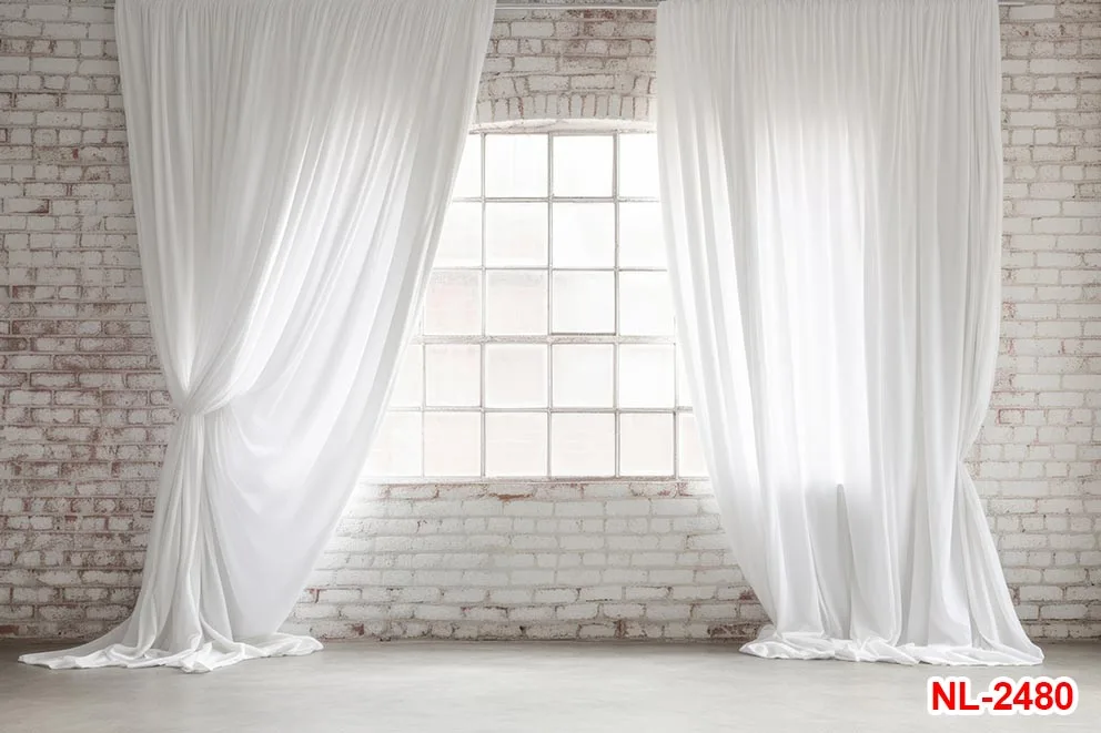 خلفيات زهور للديكور الداخلي ، ستارة بيضاء للنوافذ ، خلفيات صورة عائلية ، إكسسوارات فوتوغرافية لحفلات الزفاف الداخلية للكبار