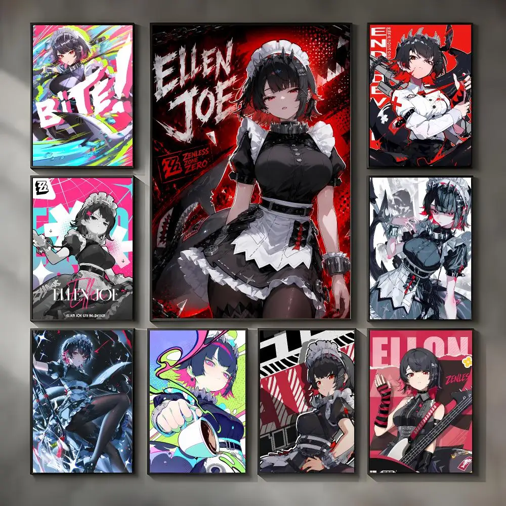 Urban Video Game Ellen Joe Z-Zenless Zone Zero Poster Modern Interior Wall Decor & Trendy Home Highlights