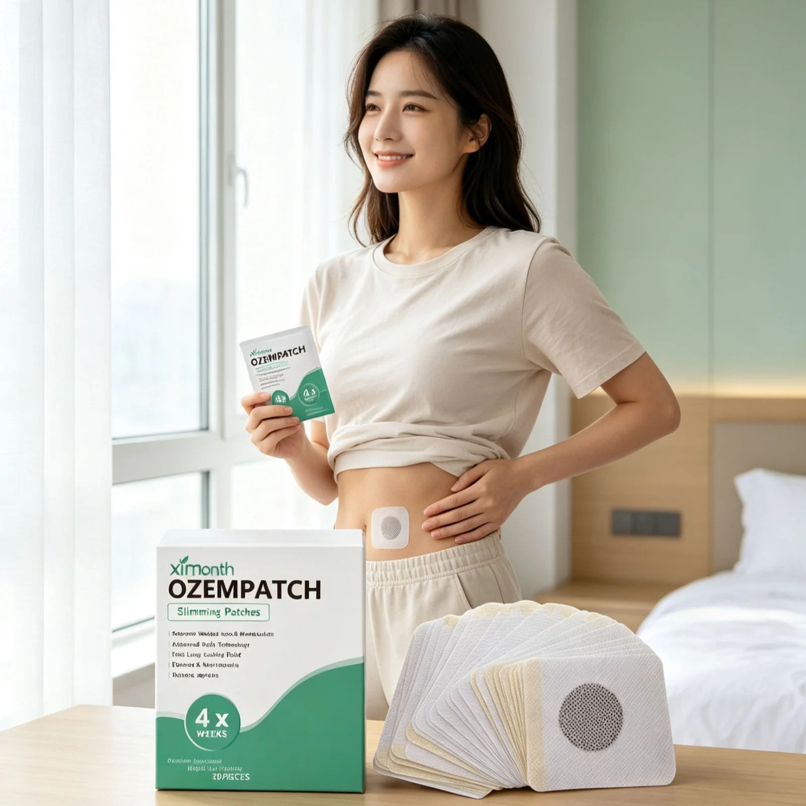 Herbal Navel Patch Dispel Dampness Detox Promote Metabolism Eliminate Edema Tightening Skin Belly Fat Burning Slimming Stickers