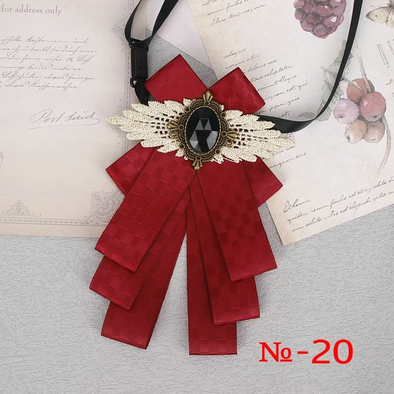 57 farben Wunderschöne Band Bowtie Schwarz Schmuck Metall Männer Hochzeit Party Schmetterling Weibliches Hemd Zubehör Damen Luxus Pin Fliege – Detail 26