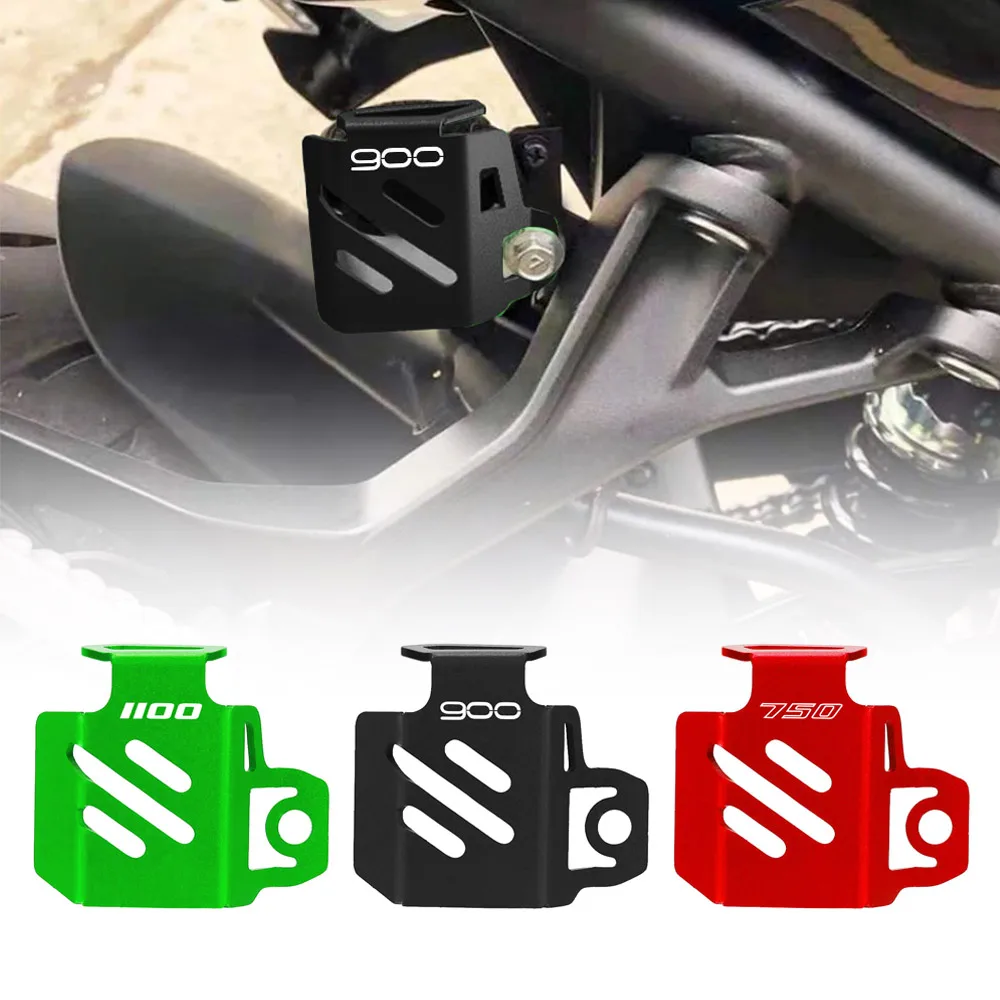 For Kawasaki Z1100 SE Z1000 Z900 RS SE Motorcycle Rear Brake Fluid Reservoir Cover Tank Protector Z750 Z800 Z400 Z500 Ninja 400