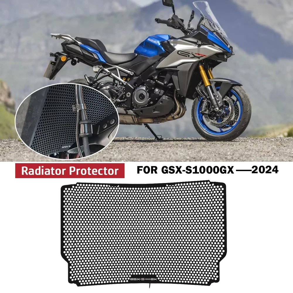 

For Motorcycle Radiator Guard Grille Protective Cover Protector Oil Cooler Cover GSXS1000GX GSX-S1000GX GSX-S 1000 GX 2024