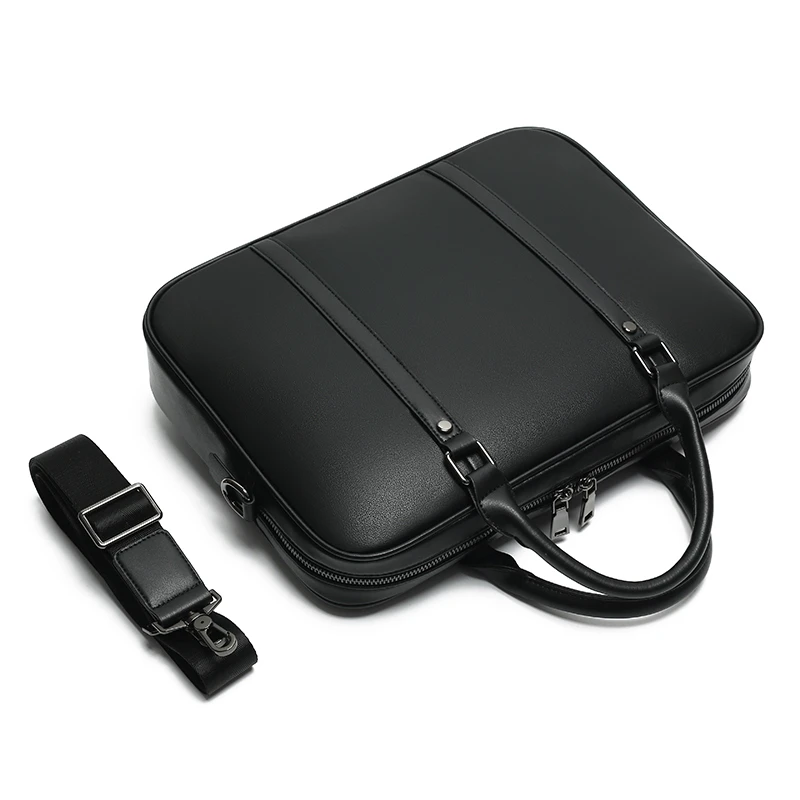 Aktentasche aus echtem Leder für Herren, lässig, einzelne Schultertasche, Umhängetasche, Laptop-Handtasche, Business-Ledertasche, männlich, Ferd