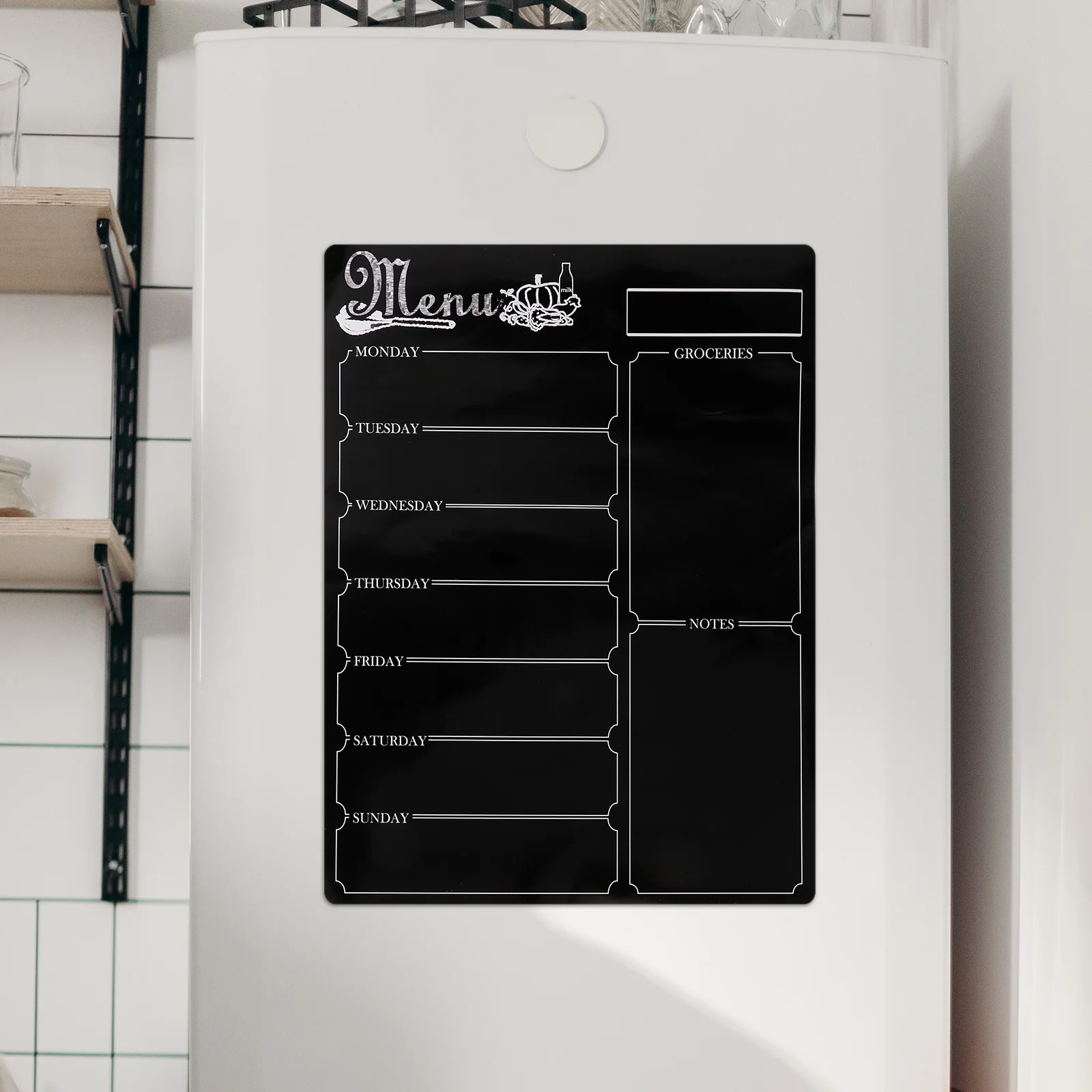 Magnetic Meal Notepad Planner Calendar For Weekly Diet Organizer Refrigerator Meal Menu Kitchen Home Use Printed