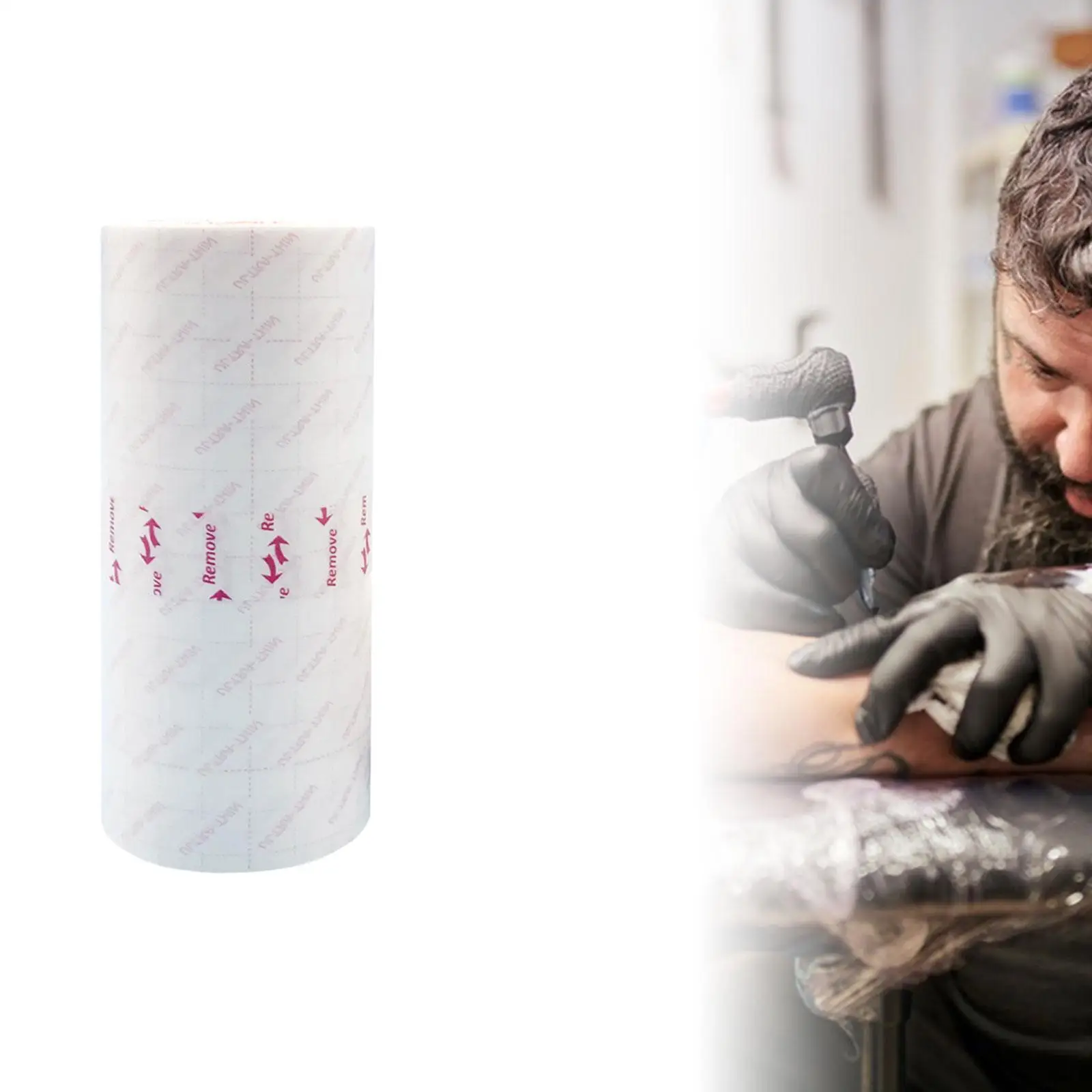 

Tattoo Repair Patch Roll 15cm x10 Meter Skin Friendly Transparent Accessory Soft Flexible 0.01mm Thick Breathable PU Film