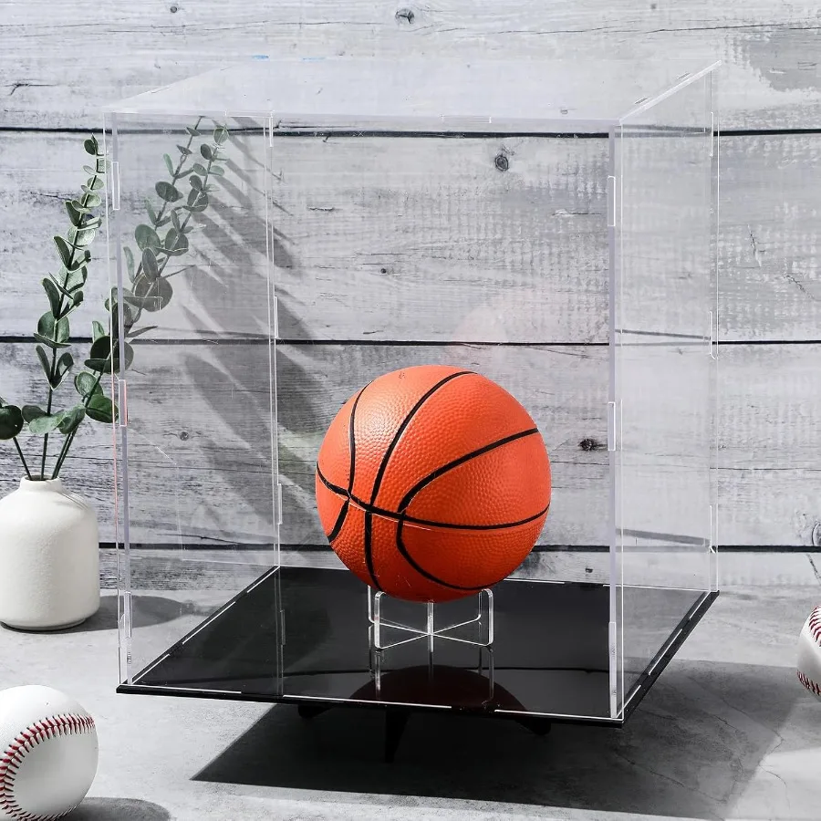 Баскетбольная подставка 3,54x1,3 дюйма, объемная акриловая подставка для мяча для дисплея, прозрачный держатель для футбола, баскетбола, футбола, волейбола, регби