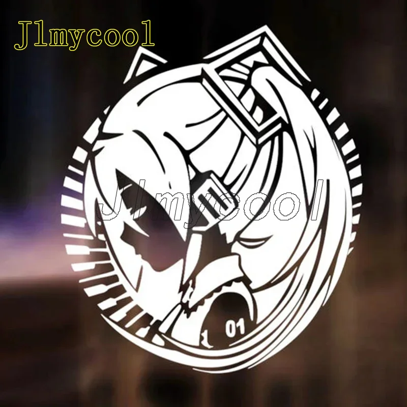 15cm Cute Anime Girl Car Sticker, Waterproof Sunscreen PVC Vinyl Decal, Cartoon Character Auto Exterior Decor Accessories