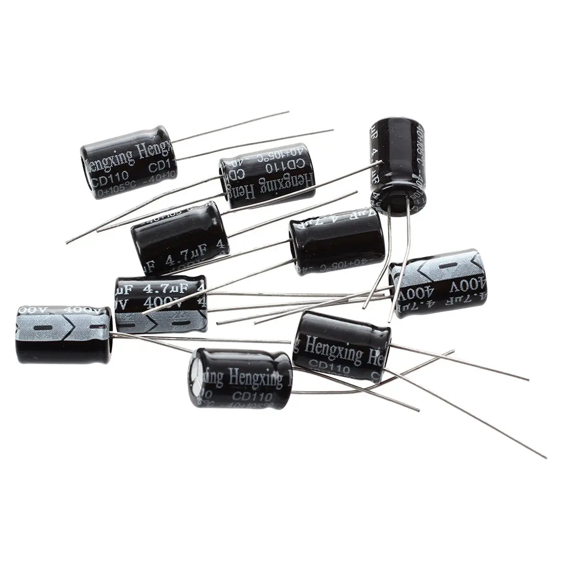 10 x 4,7 uF 400V 105C Capacitor eletrolítico radial 8x12m
