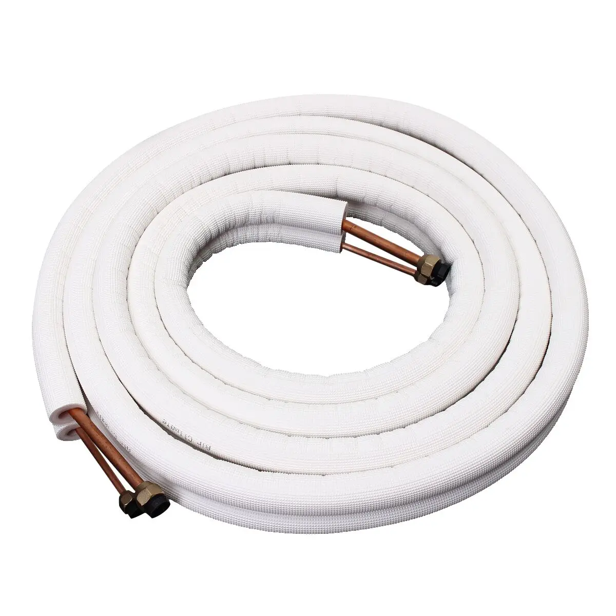 1/2/3/4/7m Insulated Copper Pipe 1/4\'\' 3/8\'\' Air Conditioner Pipes Fittings Pair Coil Tube Split Line Wire Set Air Conditioner