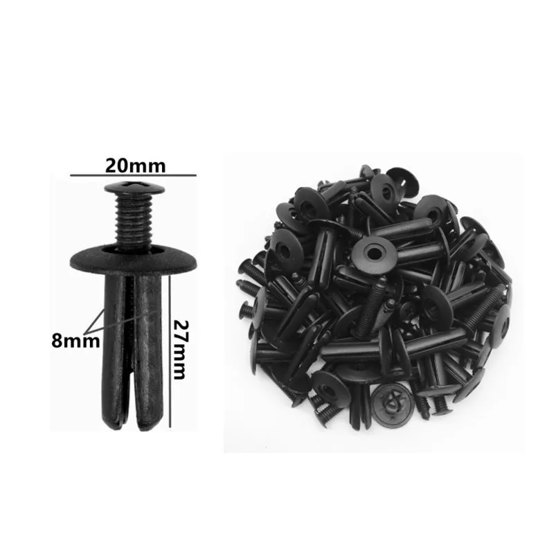 60Pcs 5mm 6mm 7mm 8mm 9mm 10mm Loch Auto Stoßstange Niet Verschluss auto Kotflügel Trim Panel Schraube Clips Für Honda Nissan Toyota Hyundai