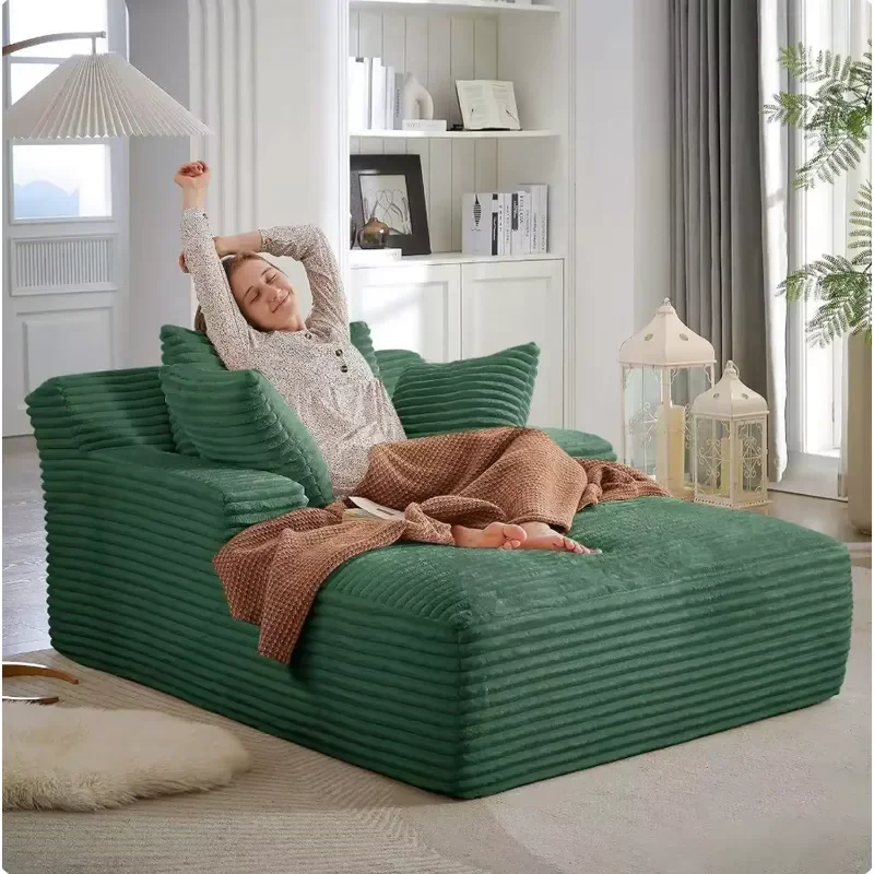 Minimalist Velvet Sofa Bed with Foam Filling Vacuum Packed Compression Design for Bedroom Hotel Use