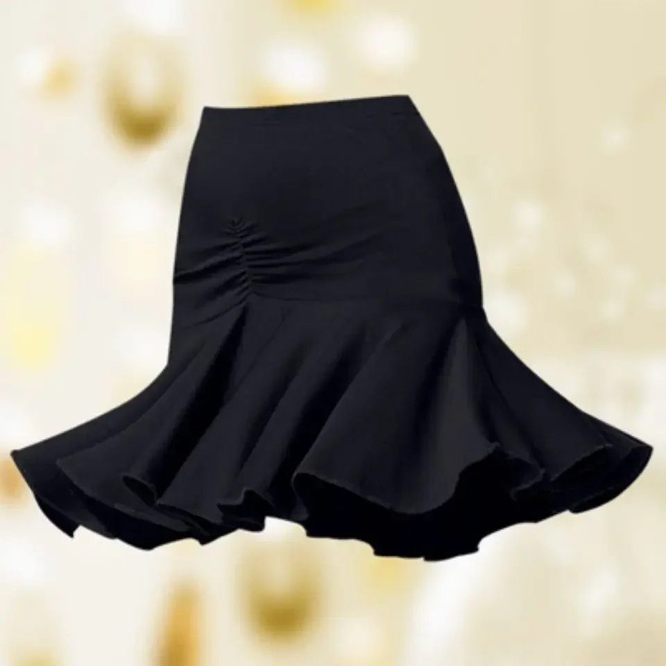 Latin Dance Skirt for Girls Children One-piece Dance Skirt Performance Costume