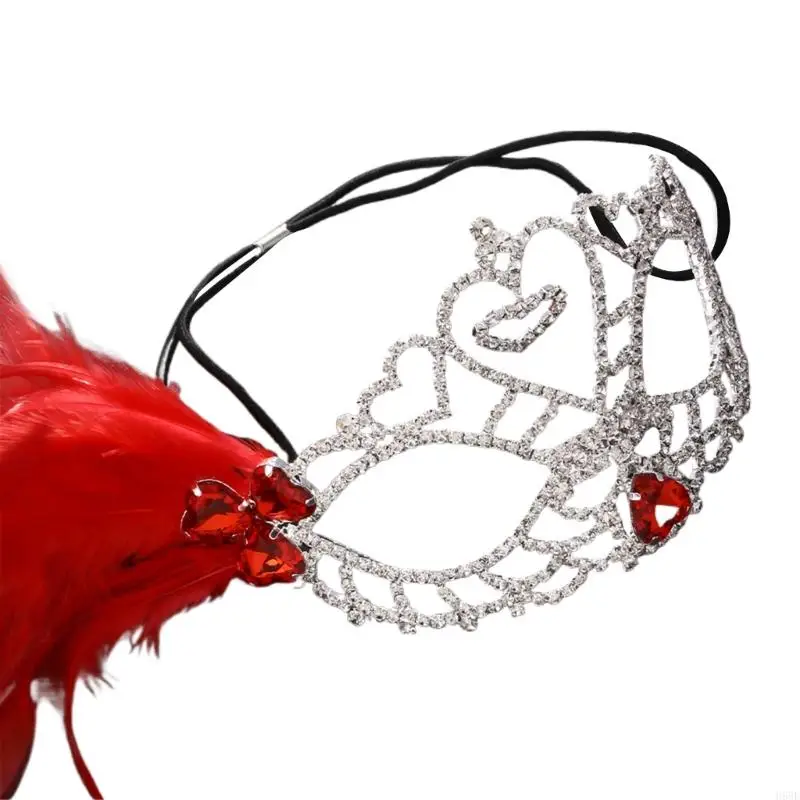 H58e strassons eyemask masquerade eyemask pour les carnavals mascarade, les bals, le mariage, le masque demi-visage pour