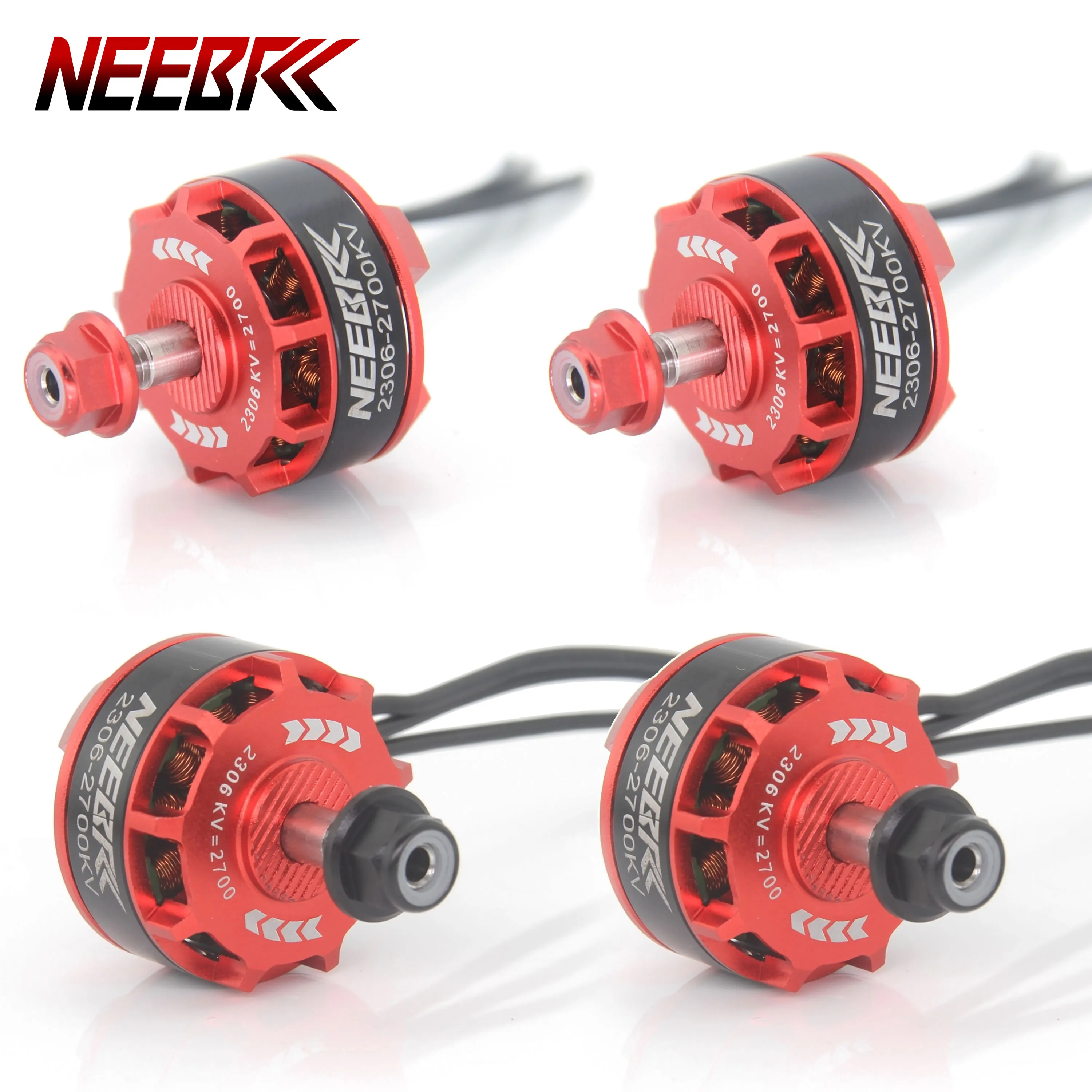 

4PCS NEEBRC 2306 2300KV 2700KV Brushless Motor CW/CCW 2-4S for QAV250 Eachine Wizard X220 280 RC Drone Helicopter Multicopter