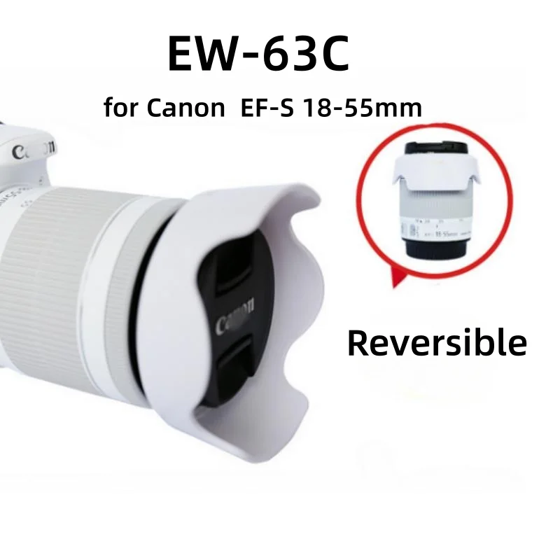 

Φ EW63C для Canon 58 мм бленда объектива для Φ 18-55 мм f/3,5-5,6 IS STM камера белая реверсивная бленда объектива для Canon700D 100D 750D