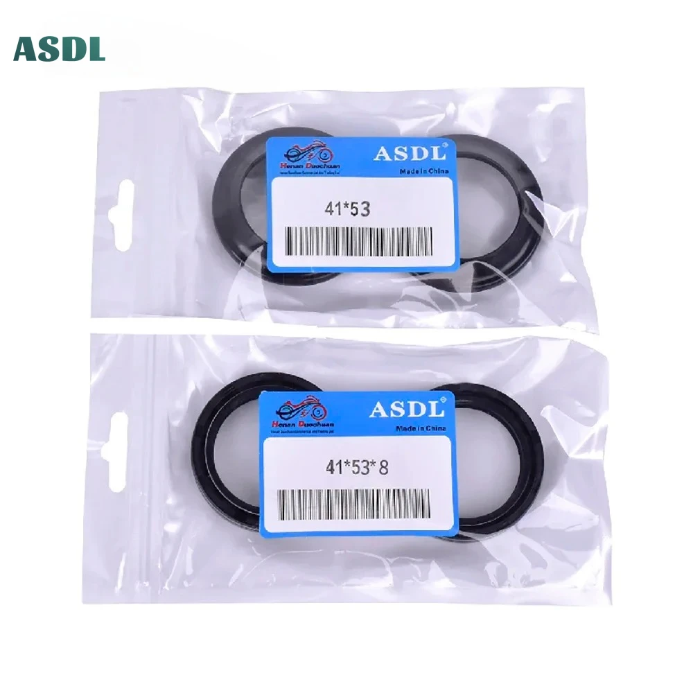 

41x53x8 41 53 Fork Damper Oil Seal & Dust Cover For kawasaki Z750 Z800 Er6N ER6F Z650 ZX-6R 636 KLE500 EN500 41*53*8 Fork Seals