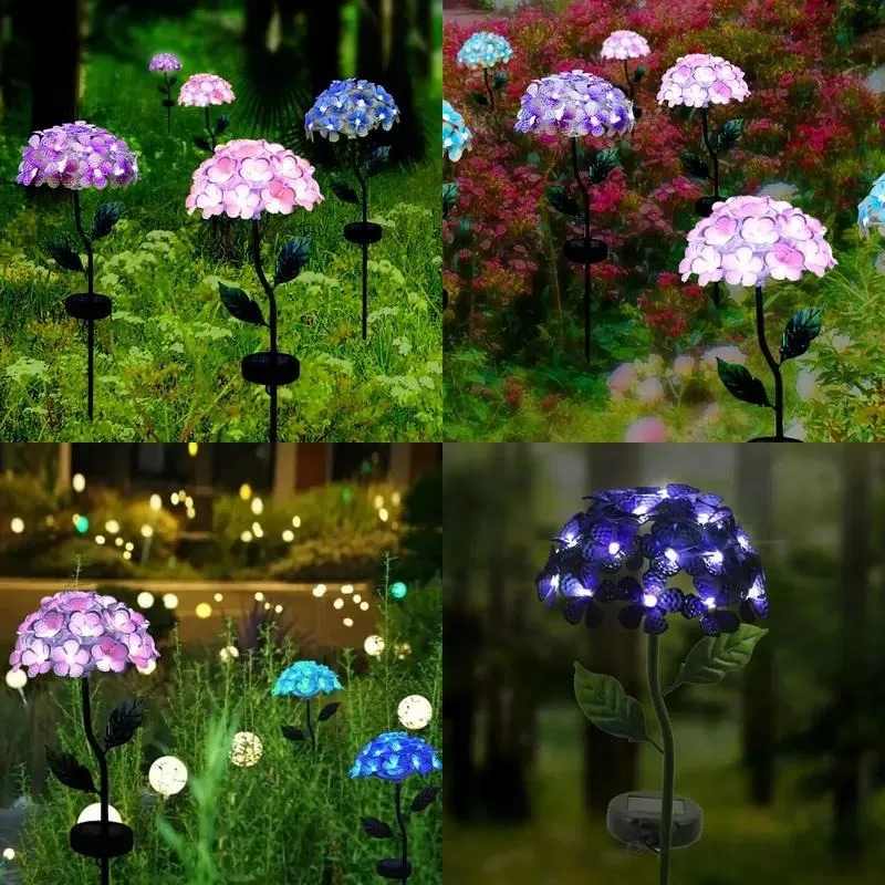 for 8W Purple Solar Garden Light Garden Landscape Lighting Outdoor Waterproof Plug-in Light Emitting Diode Solar Lawn Light